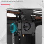 Stampante 3D desktop con touch screen 3,5" e piattaforma in crist