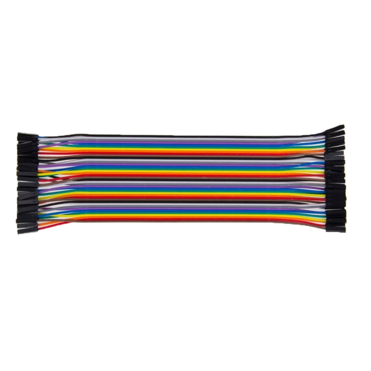 Multicolor 40 Pin Breadboard Jumpboard Wires Ribbon Cable, Male to Male, Male to Female, Female to Female