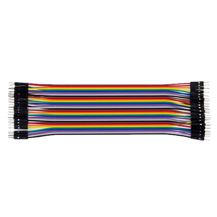 Multicolor 40 Pin Breadboard Jumpboard Wires Ribbon Cable, Male to Male, Male to Female, Female to Female