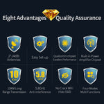 COMFAST CF-E312A Bridge di rete wireless ABS per esterni Qualcomm AR9344 da 5,8 GHz 300 Mbps/s con adattatore POE