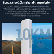 COMFAST CF-E312A Bridge di rete wireless ABS per esterni Qualcomm AR9344 da 5,8 GHz 300 Mbps/s con adattatore POE