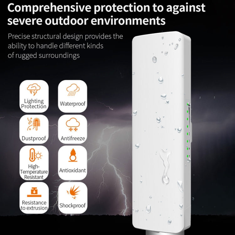 COMFAST CF-E312A Bridge di rete wireless ABS per esterni Qualcomm AR9344 da 5,8 GHz 300 Mbps/s con adattatore POE