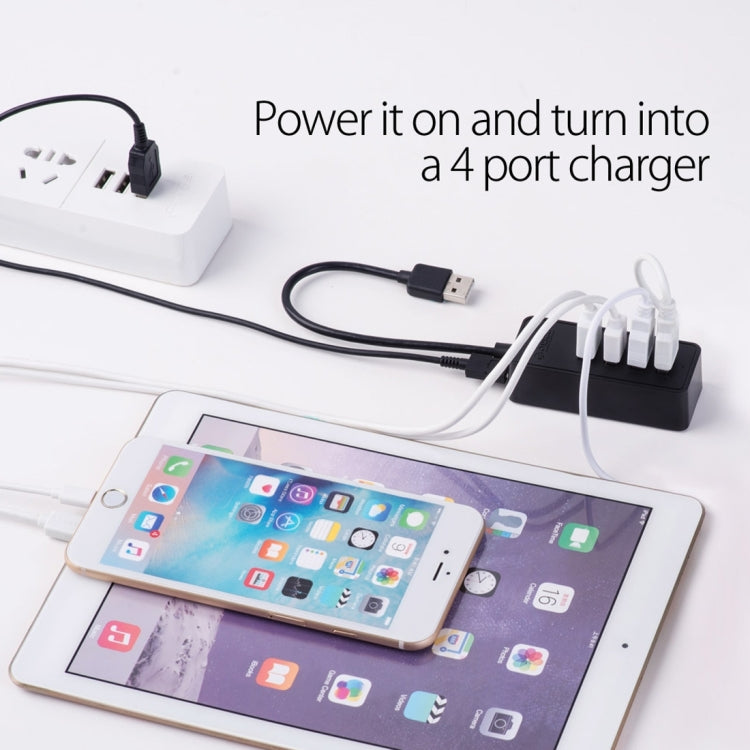 ORICO W5P-U2-100 HUB desktop USB 2.0 con cavo micro USB da 100 cm Alimentatore, W5P-U2-100 Black, W5P-U2-100 White