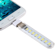 Luce notturna portatile LED USB 8LED 5V 200LM