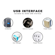 Luce notturna portatile LED USB 8LED 5V 200LM
