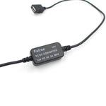 Caricabatteria da auto USB singolo per moto da auto DC 12V a 5V 3A Adattatore di alimentazione per GPS Tracker DVR per auto, lunghezza: 1 m, Car Single USB Power Adapter