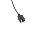 Caricabatteria da auto USB singolo per moto da auto DC 12V a 5V 3A Adattatore di alimentazione per GPS Tracker DVR per auto, lunghezza: 1 m, Car Single USB Power Adapter