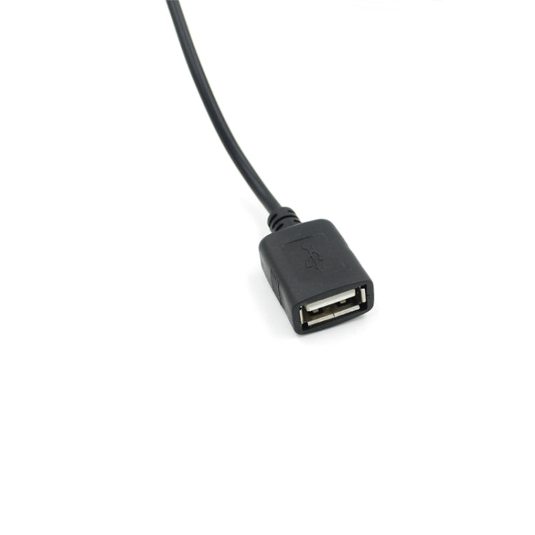 Caricabatteria da auto USB singolo per moto da auto DC 12V a 5V 3A Adattatore di alimentazione per GPS Tracker DVR per auto, lunghezza: 1 m, Car Single USB Power Adapter