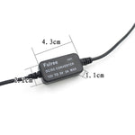Caricabatteria da auto USB singolo per moto da auto DC 12V a 5V 3A Adattatore di alimentazione per GPS Tracker DVR per auto, lunghezza: 1 m, Car Single USB Power Adapter