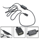 Caricabatteria da auto USB singolo per moto da auto DC 12V a 5V 3A Adattatore di alimentazione per GPS Tracker DVR per auto, lunghezza: 1 m, Car Single USB Power Adapter