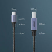 Cavo dati Ugreen Type-C / USB-C a Type-B con treccia in nylon per stampante, lunghezza: 1,5 m, Length: 1.5m
