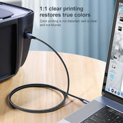 Cavo dati Ugreen Type-C / USB-C a Type-B con treccia in nylon per stampante, lunghezza: 1,5 m, Length: 1.5m