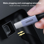 Cavo dati Ugreen USB-C a Type-B con treccia in nylon 1,5 m