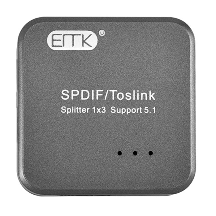 Adattatore splitter Toslink SPDIF audio ottico digitale EMK 1 ingresso 3 uscite
