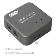 Adattatore splitter Toslink SPDIF audio ottico digitale EMK 1 ingresso 3 uscite