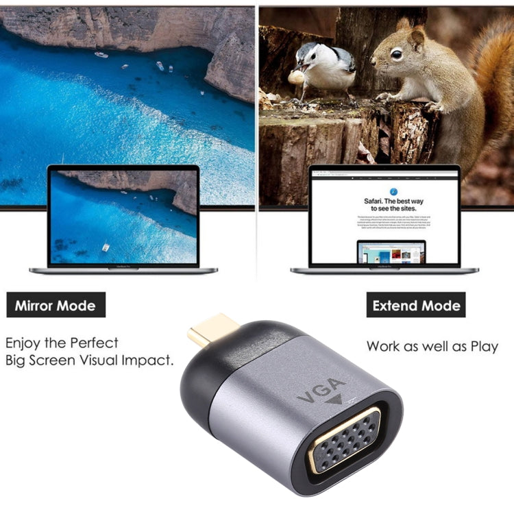 Adattatore USB Tipo C maschio a VGA DB15P femmina