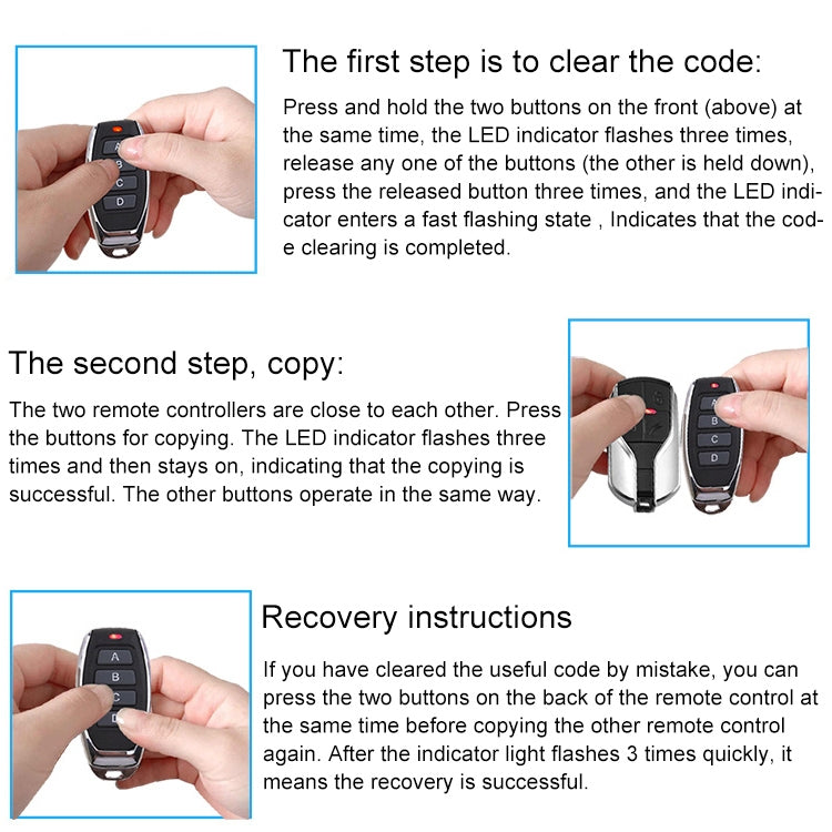 315MHz 3+1 Split 4 Button Wireless Remote Control Transmitter for Hyundai/KIA Car, 315MHz