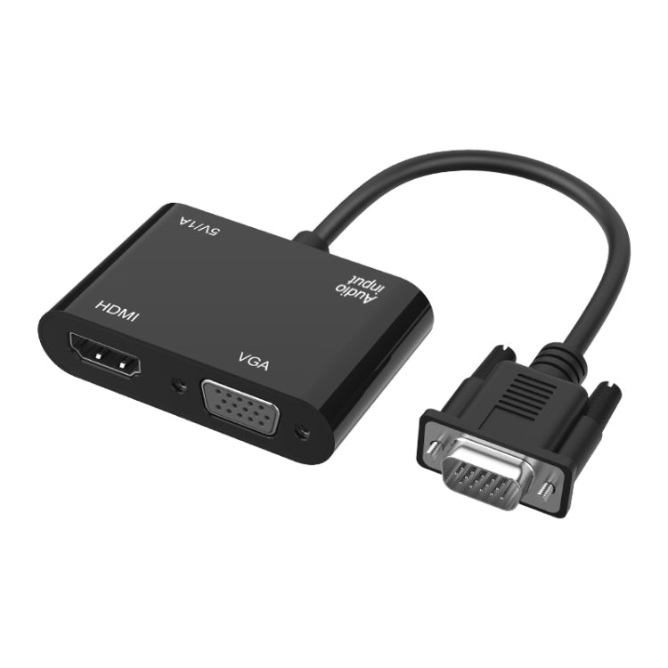 Adattatore VGA a HDMI + VGA 5138HV 1080P con audio, 5138HV