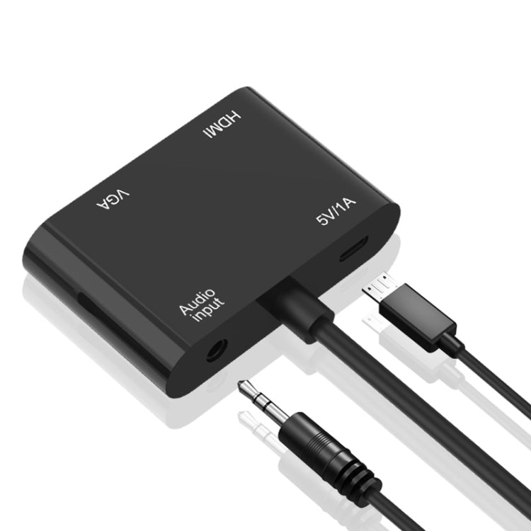 Adattatore VGA a HDMI + VGA 5138HV 1080P con audio, 5138HV