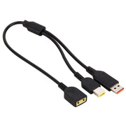 Cavo adattatore di alimentazione per interfacce Big Square (prima generazione) femmina a Lenovo YOGA 3 e Big Square (prima generazione) maschio per notebook Lenovo, lunghezza: circa 30 cm, X1 Carbon 2018/2017 & T570/T470/T470s