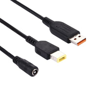Cavo adattatore di alimentazione per interfacce maschio Lenovo YOGA 3 e Big Square (prima generazione) da 5,5x2,1 mm femmina per notebook Lenovo, lunghezza: circa 30 cm, X1 Yoga 2018/2017 & T570/T470/T470s