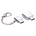 Adattatore Micro USB femmina a USB-C maschio in metallo