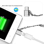 Adattatore Micro USB femmina a USB-C maschio in metallo