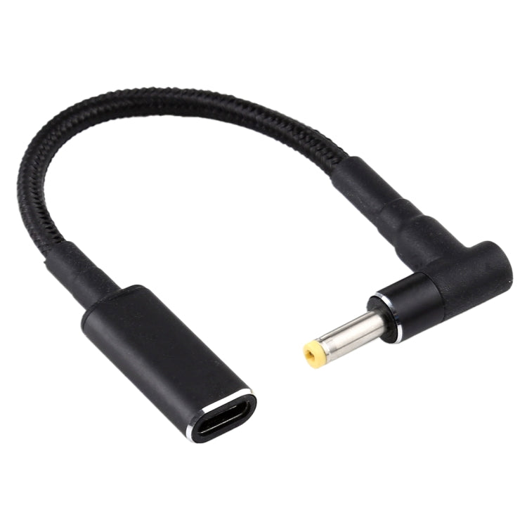 Cavo adattatore USB-C femmina a maschio 4,0x1,7 mm nylon