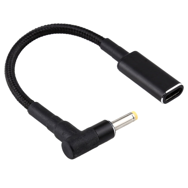 Cavo adattatore USB-C femmina a maschio 4,0x1,7 mm nylon