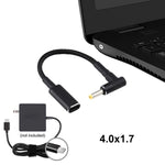 Cavo adattatore USB-C femmina a maschio 4,0x1,7 mm nylon
