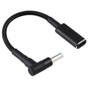 Cavo intrecciato in nylon con adattatore da gomito a USB-C/Type-C PD 100 W 18,5-20 V 4,5 x 0,6 mm per HP, 4.5 x 0.6mm