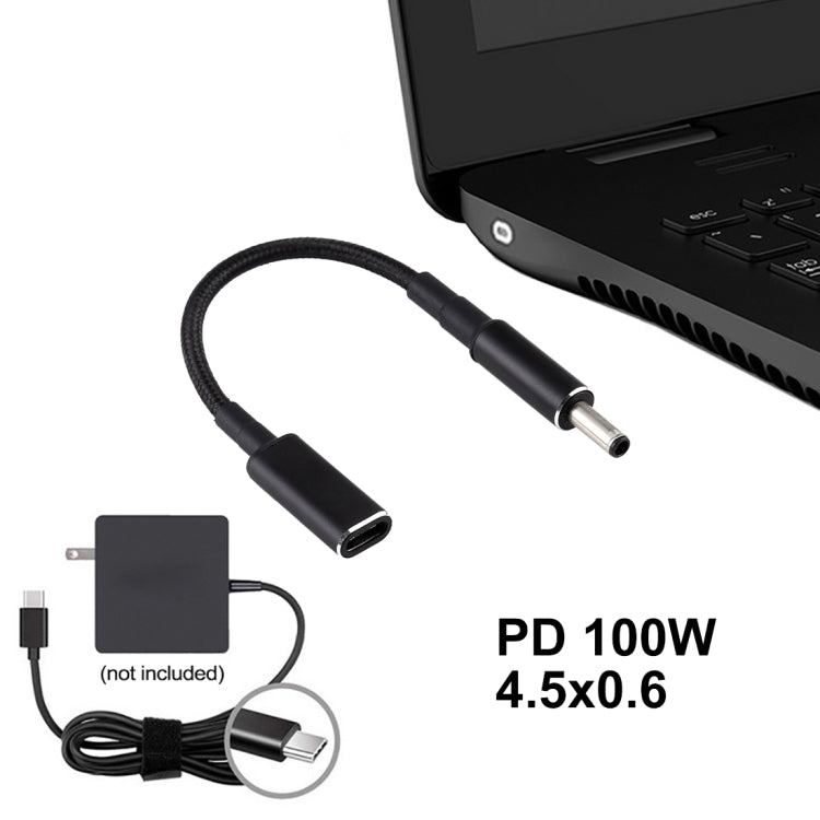 Cavo adattatore PD 100W 4,5x0,6 mm a USB-C per Dell