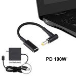 Cavo adattatore USB-C femmina a 5,5x2,5 mm maschio 8 cm
