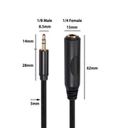 Cavo adattatore audio da 6,35 mm femmina a 3,5 mm maschio 3662B, lunghezza: 1,5 m, 1.5m