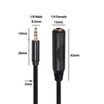 Cavo adattatore audio da 6,35 mm femmina a 3,5 mm maschio 3662B, lunghezza: 3 m, 3m
