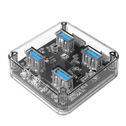 ORICO MH4U-100 HUB desktop trasparente USB 3.0 con cavo micro USB da 100 cm, MH4U-100