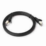 Cavo patch ultra piatto CAT7 10 Gigabit Ethernet da 1 m per rete LAN modem router - Costruito con connettori RJ45 schermati, Length: 1m