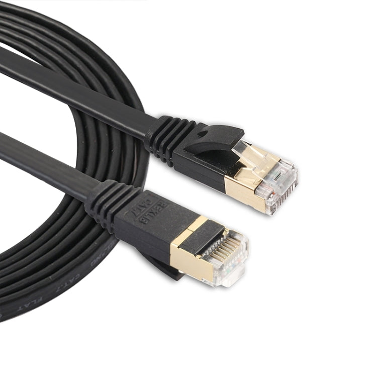 Cavo patch ultra piatto CAT7 10 Gigabit Ethernet da 1,8 m per rete LAN modem router - Costruito con connettori RJ45 schermati, Length: 1.8m