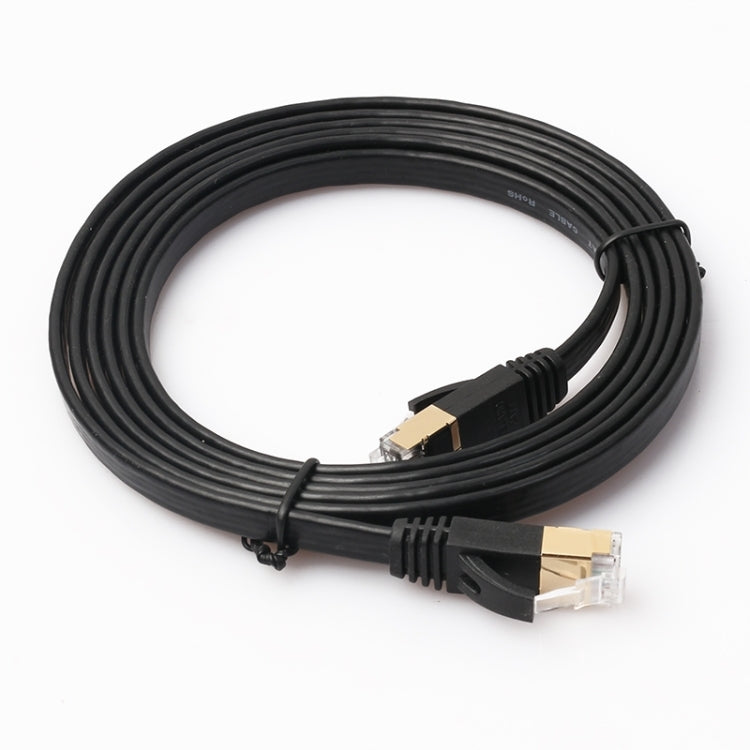 Cavo patch ultra piatto CAT7 10 Gigabit Ethernet da 1,8 m per rete LAN modem router - Costruito con connettori RJ45 schermati, Length: 1.8m
