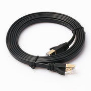 Cavo patch ultra piatto CAT7 10 Gigabit Ethernet da 1,8 m per rete LAN modem router - Costruito con connettori RJ45 schermati, Length: 1.8m