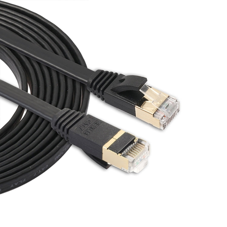 Cavo patch ultra piatto CAT7 10 Gigabit Ethernet da 3 m per rete LAN modem router - Costruito con connettori RJ45 schermati, Length: 3m