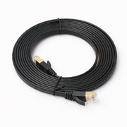 Cavo patch ultra piatto CAT7 10 Gigabit Ethernet da 3 m per rete LAN modem router - Costruito con connettori RJ45 schermati, Length: 3m