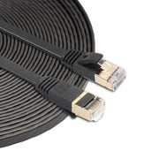Cavo patch ultra piatto CAT7 10 Gigabit Ethernet da 10 m per rete LAN modem router - Costruito con connettori RJ45 schermati, Length: 10m