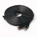 Cavo patch ultra piatto CAT7 10 Gigabit Ethernet da 10 m per rete LAN modem router - Costruito con connettori RJ45 schermati, Length: 10m