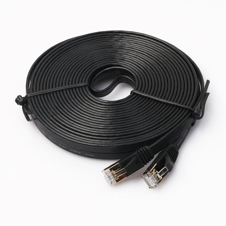 Cavo patch ultra piatto CAT7 10 Gigabit Ethernet da 10 m per rete LAN modem router - Costruito con connettori RJ45 schermati, Length: 10m