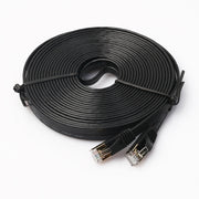 Cavo patch ultra piatto CAT7 10 Gigabit Ethernet da 10 m per rete LAN modem router - Costruito con connettori RJ45 schermati, Length: 10m
