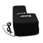 Grande pulsante Invio Cuscino per computer desktop USB Ventilazione creativa Cuscino per chiave Invio (nero)