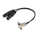 Cavo adattatore audio 2 RCA maschio a 2 XLR femmina 34 cm