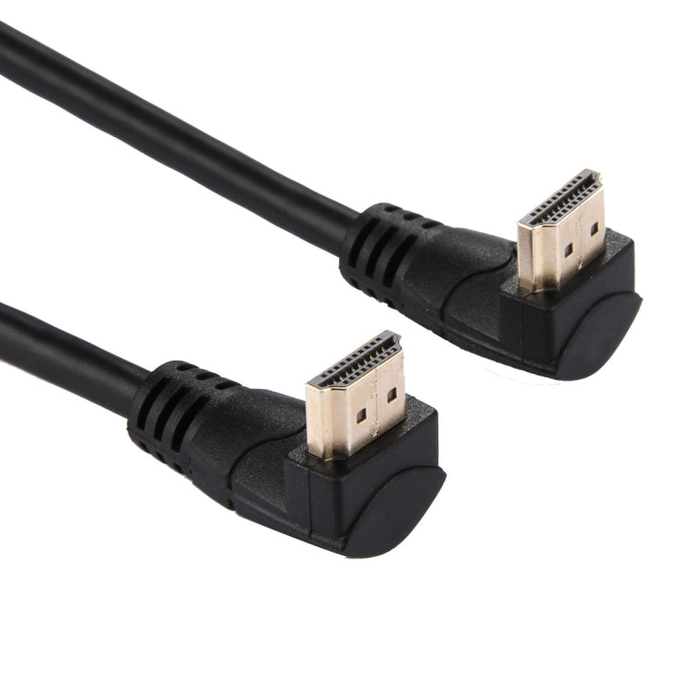 30 cm 4K * 2K HDMI 2.0 Versione ad alta velocità da 270 gradi ad angolo retto HDMI maschio a 270 gradi ad angolo retto HDMI maschio cavo con Ethernet, 270 Degree HDMI to 270 Degree HDMI