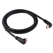 Cavo HDMI maschio ad angolo retto da 90 gradi ad alta velocità 4K * 2K HDMI 2.0 da 1,8 m a cavo HDMI maschio ad angolo retto da 90 gradi con Ethernet, 90 Degree HDMI to 90 Degree HDMI
